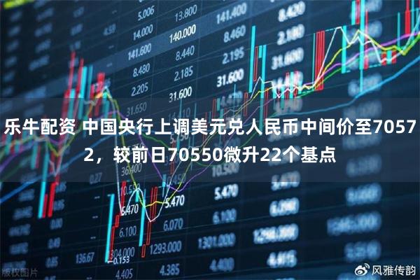 乐牛配资 中国央行上调美元兑人民币中间价至70572，较前日70550微升22个基点